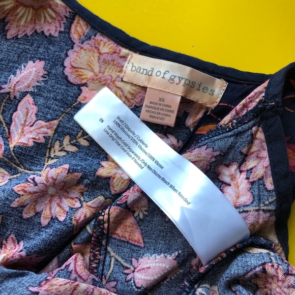 Flower print crop top - Size XS - Picture 4 of 6